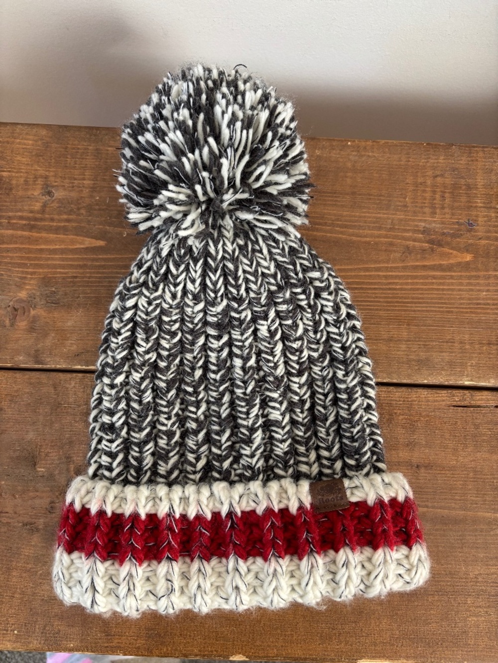 Roots Cabin Chunky Knit Toque Winter Hat
